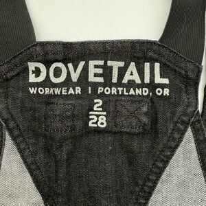 Dovetail Women's Black Jeans Overalls